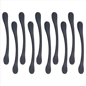 atom 65 inch zinc handle  black matt finish  cupboard fitting drawer grip cabinet pull wardrobe bar  pack of 20  ch-548