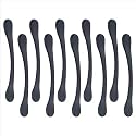 Atom 6.5 Inch Zinc Handle | Black Matt Finish | Cupboard Fitting, Drawer Grip, Cabinet Pull, Wardrobe Bar | Pack of 20 | CH-548