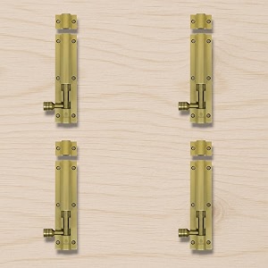 atom 6 inch aluminium tower bolt  antique finish  home and offices doors and windows tower bolt tb001 pack of 4