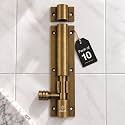 Atom 6 inch Aluminium Tower Bolt | Antique Finish | Home and Offices Doors and Windows Tower Bolt, TB001, Pack of 10