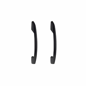 atom 6 inch zinc cabinet pull handle  black matt finish  wardrobe handle for office amp kitchen drawer  push bar 545  pack of 2