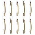 Atom 6 inch Zinc Cabinet Pull Handle | Antique Finish | Sleek Door Handle for Kitchen Cabinets | Push Bar 545 | Pack of 10