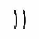 Atom 6 inch Zinc Cabinet Pull Handle | Black Matt Finish | Wardrobe Handle for Office &amp; Kitchen Drawer | Push Bar 545 | Pack of 2
