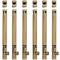 Atom 6 Pack, 12 inch Aluminum Tower Bolt | Brass Antique Finish | Home and Offices Doors and Windows Tower Bolt, TB002