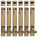 Atom 6 Pack, 4 inch Aluminum Tower Bolt | Brass Antique Finish | Home and Offices Doors and Windows Tower Bolt, TB002
