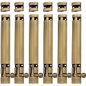 Atom 6 Pack, 6 inch Aluminum Tower Bolt | Brass Antique Finish | Home and Offices Doors and Windows Tower Bolt, TB002