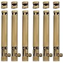 Atom 6 Pack, 8 inch Aluminum Tower Bolt | Brass Antique Finish | Home and Offices Doors and Windows Tower Bolt, TB002