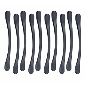 atom 77 inch zinc handle  black matt finish  cupboard fitting drawer pull wardrobe knob cabinet bar  pack of 20  ch-548