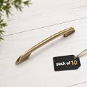 Atom 7 inch Zinc Cabinet Pull Handle | Antique Finish | Car Dent Remover Puller Compatible Furniture Handle | Push Bar 545 | Pack of 10