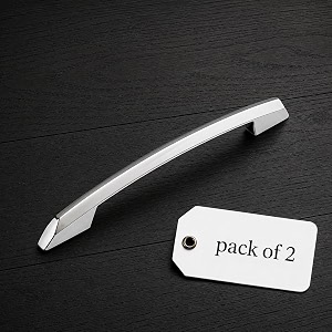atom 85 inch zinc cabinet pull handle  cppt finish  door handles for home wardrobe amp kitchen  bar 545  pack of 2
