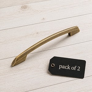 atom 85 inch zinc cabinet pull handle  antique finish  door handles for home kitchen amp office  furniture push bar 545  pack of 2