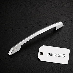 atom 85 inch zinc cabinet pull handle  cppt finish  stylish drawer knobs look cabinet bar  model 545  pack of 6