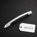 Atom 8.5 inch Zinc Cabinet Pull Handle | Cppt Finish | Door Handles for Home Wardrobe &amp; Kitchen | Bar 545 | Pack of 2