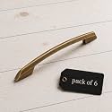 Atom 8.5 inch Zinc Cabinet Pull Handle | Antique Finish | Decorative Drawer Knobs Cabinet Bar | Wardrobe &amp; Kitchen Use | 545, Pack of 6