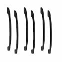 Atom 8.5 inch Zinc Cabinet Pull Handle | Black Matt Finish | Decorative Drawer Knobs Style Cabinet Bar | Model 545 | Pack of 6