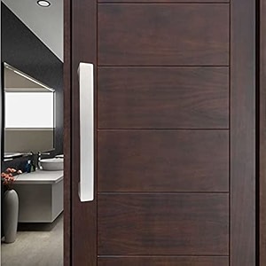 atom 98 inches steel pull handle  silver satin finish  door handle  office cabinet wardrobe furniture kitchen drawer push bar phs05