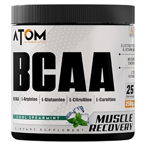 as-it-is atom bcaa 250g with l-arginine l-carnitine l-citrulline apple cinnamon
