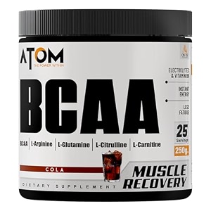 as-it-is atom bcaa 250g with l-arginine l-carnitine l-citrulline apple cinnamon