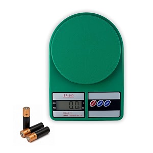 atom sf400 digital kitchen scale for home green 5 kg  weight scale for food amp kitchen weighing machine  1 g accuracy with tare multiple weighing modes amp overload indicator lcd display