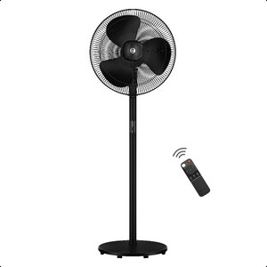 atomberg renesasilent pedestal fan6 speedsled displaytimerideal for home  office with 2 year warranty bldc motor with remote 400 mm pedestal fan 5 star  midnight black  pack of 1