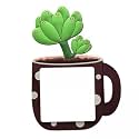 ATORSE 2Xcute Light Switch Cover Sticker Surround Cartoon Art Decal Decor Lotus