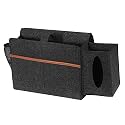 ATORSE® Sofa Storage Bag Book Holder Caddy Bedside Organizer Pocket Bag Dark Grey