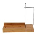 ATORSE® Wood Stainless Steel Soap Cutter Soap Making Cutting Tool with Wire Slicer Also for Cake Candle Food Chocolate Loaf Cutting