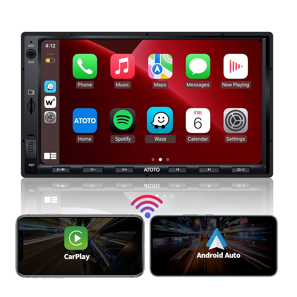 ATOTO F7 Car Stereo Receiver,Android Auto & CarPlay Connection