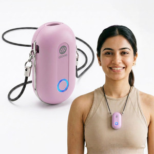 atovio personal wearable air purifier 55h battery tested at iit kanpur portable room air purifier purple