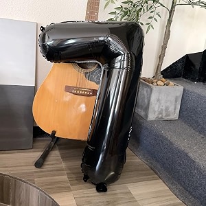 atpata funky 7 number black foil balloon 32 inch size ideal for 7th birthday parties wedding anniversaries and special events decorations items  gold foil balloon for birthday decoration kit
