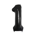 Atpata Funky Black Number Foil Balloons for Numeric Milestone Parties (40 INCH, 1)