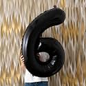 Atpata Funky Black Number Foil Balloons for Numeric Milestone Parties (40 INCH, 6)