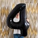 Atpata Funky Black Number Foil Balloons for Numeric Milestone Parties (40 INCH, 4)