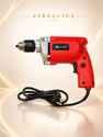 Atrocitus ATC1130 Electric Drill, Multipurpose Uses For Wood,Metal & Concrete Work ATC1130 Power Electric 10mm Drill 450W,Copper Armature,2800RPM,Heavy Duty Hammer Drill