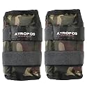 Atropos Adjustable Ankle/Wrist Weights| Ideal for Walking,Running,Jogging,Cycling,Gym &amp; Strength Training | Easy to Use on Ankle,Wrist,Leg. ((1.5kgs x 2 Units) = 3kgs, Army)
