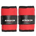 Atropos Adjustable Ankle/Wrist Weights| Ideal for Walking,Running,Jogging,Cycling,Gym &amp; Strength Training | Easy to Use on Ankle,Wrist,Leg. ((1kgs x 2 Units) = 2kgs, Red)