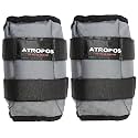 Atropos Adjustable Ankle/Wrist Weights| Ideal for Walking,Running,Jogging,Cycling,Gym &amp; Strength Training | Easy to Use on Ankle,Wrist,Leg. ((2kgs x 2 Units) = 4kgs, Grey)