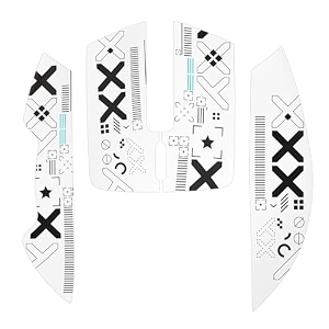 magic-refiner attack shark gaming mouse anti-slip grip tapecompatible with x11 superlight wireless pc mousesweat resistantfine feelcut to fitcool mouse skins for video gamesofficestudywhite