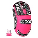 ATTACK SHARK X3 49g SUPERLIGHT Wireless Gaming Mouse, Rose Red &amp; Grip Tape