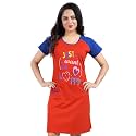 ATTEMPT Women39s Cotton NightyNightgownSleepwearShort Sleeve NightiesNightdressFemale Nightwear