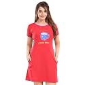 ATTEMPT Women39s Cotton NightyNightgownSleepwearShort Sleeve NightiesNightdressFemale Nightwear