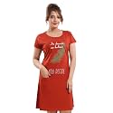 ATTEMPT Women39s Cotton NightyNightgownSleepwearShort Sleeve NightiesNightdressFemale Nightwear
