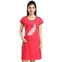 ATTEMPT Women39s Cotton NightyNightgownSleepwearShort Sleeve NightiesNightdressFemale Nightwear