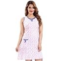ATTEMPT Women39s Cotton Printed Knee Length Night