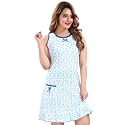 ATTEMPT Women39s Cotton Printed Knee Length Night