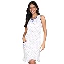 ATTEMPT Women39s Cotton Printed Knee Length Night