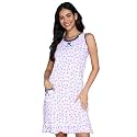 ATTEMPT Women39s Cotton Printed Knee Length Night