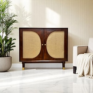 the attic kingston sideboard honeymultipurpose cabinet for kitchen and living room storageclassy sideboardsolid mango woodhoney matte finish