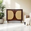 The Attic Kingston Sideboard Honey|Multipurpose Cabinet for Kitchen and Living Room Storage|Classy Sideboard|Solid Mango Wood|Honey Matte Finish