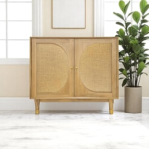 the attic kingston sideboard naturalmultipurpose cabinet for kitchen and living room storageclassy sideboardsolid mango woodnatural matte finish